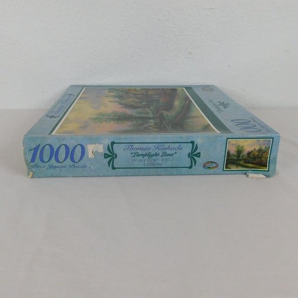 Thomas Kinkade Lamplight Lane 1000 Pc Jigsaw Puzzle Painter of Light Ceaco New - Picture 6 of 7